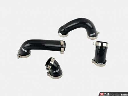 ES#4615699 - 014720LA01-01 - MK8 GTI Silicone Charge Pipe Coupler Kit - Black - Improve your charge airflow path with our Silicone Intercooler Pipe Couplers - ECS - Volkswagen
