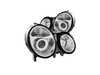 ES#4660162 - 121086 - Halogen Chrome Headlight Set - Plug and play chrome housings for a unique look and improved visibility. Select your favorite bulbs! - Anzo - Mercedes Benz
