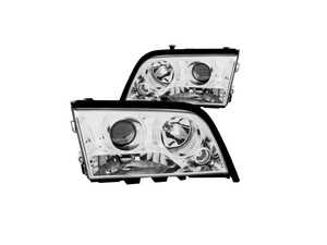 ES#4660164 - 121158 - Halogen Chrome Headlight Set - Plug and play chrome housings for a unique look and improved visibility. Select your favorite bulbs! - Anzo - Mercedes Benz