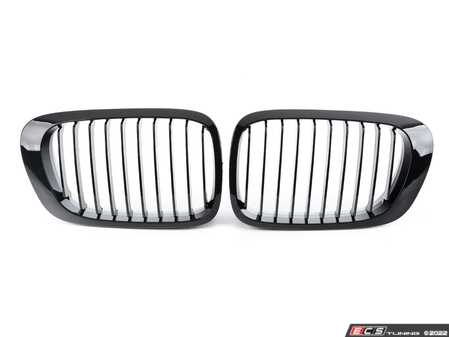 ES#2747964 - BM01-4603-BK - Blackout Grille Set - Gloss Black - E46 - Add style and individuality to your BMW in minutes! - ECS - BMW