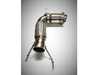 ES#4659395 - MI-EXH001PCAT - B46 High Flow Catted Downpipe - Polished Finish  - High performance 200 Cell catalytic - Evolution Racewerks - MINI