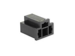 ES#4660208 - RBEC121 - Retrobright Unterminated Female Electrical Connector - 3 Pin - Priced Each - H4 or 9003 Female Headlight Connector; Pins not included - Holley - Mercedes Benz Porsche