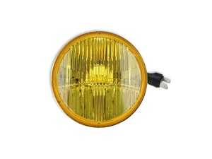 ES#4660219 - LFRB106 - Retrobright LED Forward Facing Light Yellow Lens - High Beam Only - Priced Each - 5.75 in. Round Light - Modern-Tech Upgrade For Old-School Sealed Beam Headlight Systems - Utilizes 5700K Bulb - Holley - Mercedes Benz
