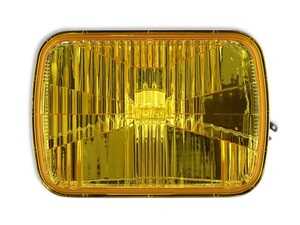 ES#4660236 - LFRB110 - Retrobright LED Forward Facing Light - Yellow Lens (5700K) - Priced Each - 5 in. x 7 in. Rectangle Light - Modern-Tech Upgrade For Old-School Sealed Beam Headlight Systems - Holley - Mercedes Benz