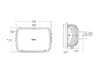 ES#4660224 - LFRB150 - Retrobright LED Forward Facing Light - Modern White (5700K) - Priced Each - 5 in. x 7 in. Rectangle Light - Modern-Tech Upgrade For Old-School Sealed Beam Headlight Systems - Holley - Mercedes Benz
