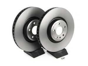 ES#4608860 - 4M0615301ABKT - Front Brake Rotors - Pair (350x34) - Features Brembo's special UV paint treatment that guarantees superior corrosion resistance. - Brembo - Audi
