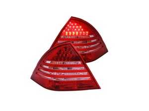 ES#4660444 - 221151 - W203 2001-2004 C-Class Sedan Red & Smoke Taillight Set - Plug and play Red and Smoke Taillight housings for a unique look and improved visibility. Select your favorite bulbs! - Anzo - Mercedes Benz