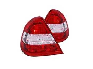 ES#4660449 - 221157 - Red & Clear Taillight Set - Plug and play Red and Clear Taillight housings for a unique look and improved visibility. Select your favorite bulbs! - Anzo - Mercedes Benz