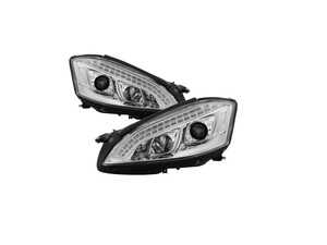 ES#4660470 - 5083906 - Chrome LED Headlight Set - Plug and play Chrome housings for a unique look and improved visibility. Bulbs included! - Spyder - Mercedes Benz