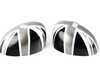 ES#4430524 - 51162147671 - Union Jack Mirror Cap Covers - Set - Attaches to the front of the side mirror housing over the stock mirror cap, peel and stick - ECS - MINI