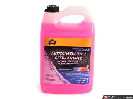ES#3141422 - G013A8J1G  - G13 Coolant "Pink" - 50/50 Pre-Mix - 1 Gallon (3.78 Liters)  - Ready-to-pour lilac OE specification lifetime coolant - Hella - Audi Volkswagen