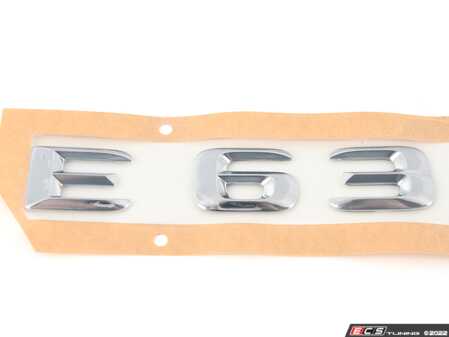 ES#2776394 - 2128170000 - "E63" Badge - "E63" logo badge for your Mercedes-Benz - Genuine Mercedes Benz - Mercedes Benz
