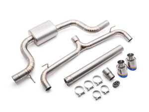 ES#4660519 - 5V4160 - MK8 GTI 3" COBB Cat-Back Exhaust System - Titanium - 3" titanium construction with dual blued titanium tips - CobbTuning - Volkswagen