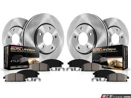 ES#4660742 - KOE8546 - Front & Rear Brake Service Kit - Featuring Power Stop Rotors, and pads - Power Stop - Mercedes Benz
