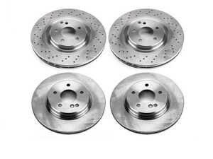 ES#4660730 - KOE6204 - Front & Rear Brake Service Kit - Featuring Power Stop Rotors, and pads - Power Stop - Mercedes Benz