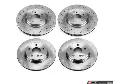 ES#4660730 - KOE6204 - Front & Rear Brake Service Kit - Featuring Power Stop Rotors, and pads - Power Stop - Mercedes Benz