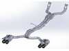 ES#4660652 - 012767LA01KT - C7 S6/S7 Valved Cat Back Exhaust - Stainless - Experience your driving passion with our ECS Valved Exhaust System! - ECS - Audi