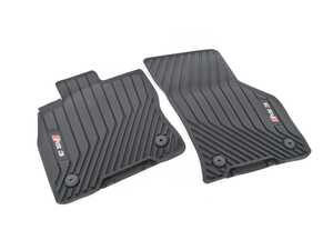ES#4441219 - 8Y1061221B041 - All Weather Rubber Floor Mats - Front - Deep grooves to trap dirt, water, and snow - Genuine Volkswagen Audi - Audi