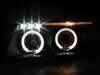ES#3021505 - LHP-PAS97JM-TM - LED Angel Eye Projector Headlight Set - Matte Black/Smoked Lens - Improve lighting quality & performance of your B5 Passat with European headlight housings - Spec-D Tuning - Volkswagen