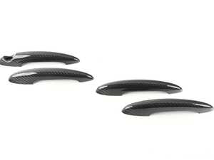 ES#4305560 - 512171984716 - Door Handle Carbon Fiber Cover - Set Of Four - Real carbon fiber in gloss to cover the handles - ECS - MINI