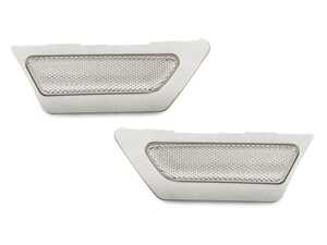 ES#3663014 - 346-1403PXU-C - Front Bumper Reflector Set - Clear - Bumper-mounted reflectors to replace your factory amber units - Depo - Audi
