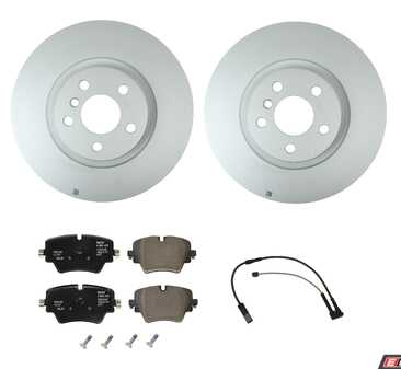 ES#4643137 - 34116860907fKT - Aftermarket Brake Service Kit (Front) - Brake service kit including pads, rotors, and wear sensors. - Assembled By ECS - BMW