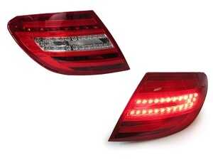 ES#3663082 - 440-1983PXASVCR - W204 C-Class Red/Clear LED Tail Light - Set - Red/Clear LED Tail Lights for your W204! - Depo - Mercedes Benz