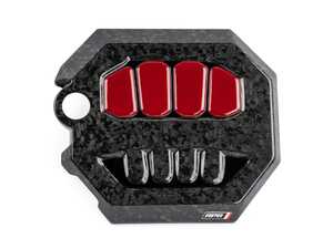 ES#4661050 - MS100233 - APR Engine Cover - 2.0T EA888.4 - Forged Carbon Fiber - Matches the overall shape and theme of the factory cover but features carbon fiber materials and red/black accents - APR - Audi Volkswagen