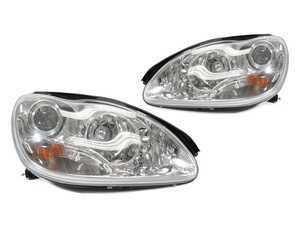 ES#3663485 - M40-1105PMASM1 - W220 S-Class Facelift Look Chrome Projector Headlights - Set - Featuring Chrome Housings with a Facelift Look Upgrade for your W220! - Depo - Mercedes Benz