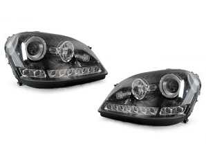 ES#3663391 - D40-1106P-LDEM2 - W164 ML-Class Black Projector Headlight - Set  - Featuring Black Housings with a Facelift Look Upgrade for your W164! - Depo - Mercedes Benz
