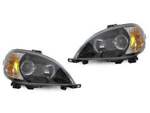 ES#3662856 - 340-1104P-ASD2 - W163 ML-Class Black Projector Headlights - Set  - For Halogen Models; Featuring Black Housings with a Facelift Look Upgrade for your W163! - Depo - Mercedes Benz