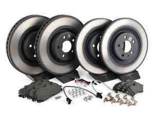 ES#4475796 - 80a615301g2KT - Front And Rear Brake Service Kit (350x34/330x22) - Complete genuine brake service kit that includes genuine rotors, pads, and hardware! - Genuine Volkswagen Audi - Audi