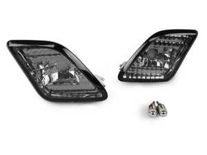 ES#3662922 - 340-1418PXB-VS - W221 S-Class Crystal Smoke Bumper Side Market Lights - Set - Featuring Crystal Smoked Side Marker Lights for your W221! - Depo - Mercedes Benz