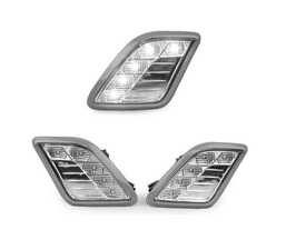 ES#3662919 - 340-1418P4B-VC - W221 S-Class Crystal Clear Bumper Side Market Lights - Set - Featuring White LED Crystal Clear Side Marker Lights for your W221! - Depo - Mercedes Benz