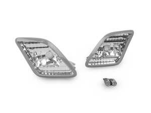 ES#3662921 - 340-1418PXB-VC - W221 S-Class Crystal Clear Bumper Side Market Lights - Set - Featuring Crystal Clear Side Marker Lights for your W221! - Depo - Mercedes Benz