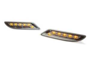 ES#3662898 - 340-1413P3A-VC - W221 S-Class Crystal Clear Amber LED Front Bumper Side Marker Light - Set  - Featuring Amber LED Crystal Clear Side Marker Lights for your W221! - Depo - Mercedes Benz