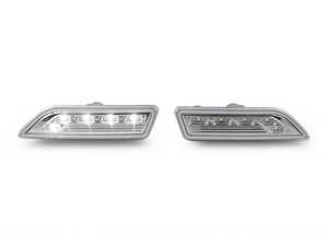 ES#3662893 - 340-1410P4A-VC - W219 CLS-Class Crystal Clear White LED Bumper Side Marker Lights - Set - Featuring White LED Crystal Clear Side Marker Lights for your W219! - Depo - Mercedes Benz