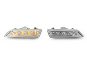 ES#3662892 - 340-1410P3A-VC - W219 CLS-Class Crystal Clear Amber LED Bumper Side Marker Lights - Set - Featuring Amber LED Crystal Clear Side Marker Lights for your W219! - Depo - Mercedes Benz