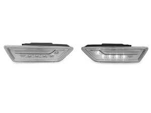 ES#3662931 - 340-1420P4B-C - W218 CLS-Class Clear White LED Bumper Side Marker Lights - Set - Featuring White LED Crystal Crystal Clear Side Marker Lights for your W218! - Depo - Mercedes Benz