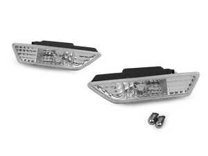 ES#3662933 - 340-1420PXU-C - W218 CLS-Class Crystal Clear Bumper Side Market Lights - Set - Featuring Crystal Clear Side Marker Lights for your W218! - Depo - Mercedes Benz