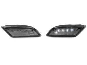 ES#3662926 - 340-1419P4B-S - W204 C-Class Smoked White LED Bumper Side Marker Lights - Set - Featuring White LED Smoked Side Marker Lights for your W204! - Depo - Mercedes Benz