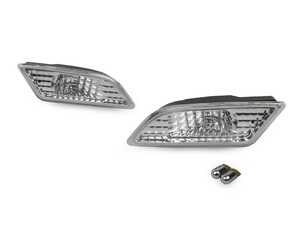ES#3662927 - 340-1419PXU-C - W204 C-Class Crystal Clear Bumper Side Marker Lights - Set - Featuring Crystal Clear Side Marker Lights for your W204! - Depo - Mercedes Benz