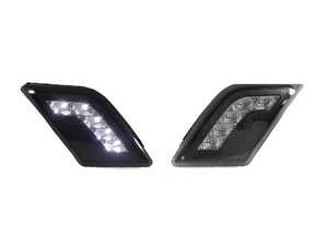ES#3662907 - 340-1415P3A-VS - W204 C-Class Crystal Smoked White LED Bumper Side Marker Lights - Set - Featuring White LED Crystal Smoked Side Marker Lights for your W204! - Depo - Mercedes Benz
