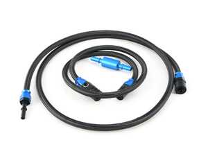 ES#4620741 - 201-0247 - Upgraded Fuel Lines W/ Ethanol Sensor Connection - AN6 - High-flow, smooth bore PTFE fuel line that allows the installation of a Continental Flex Fuel Sensor - Precision Raceworks - BMW