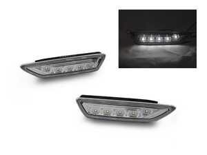 ES#3662913 - 340-1417P3A-VC - R230 SL-Class Clear White LED Bumper Side Marker Lights - Set - Featuring White LED Clear Side Marker Lights for your R230! - Depo - Mercedes Benz