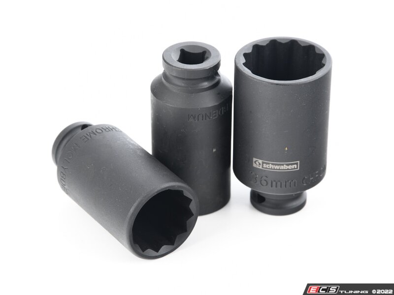 Schwaben DS6P Axle Impact Socket Kit 6 Pieces