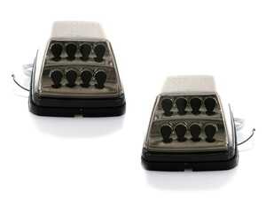 ES#3663506 - V-170215-S - W463 G-Class Smoked Front Turn Signal Lights - Set - Featuring Smoked LED Side Marker Lights for your W463! - Depo - Mercedes Benz
