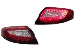 ES#3663418 - DP102-CR - 996 Red & Clear LED Tail Lights - Set - Give your 996 an updated look with tail lights inspired by the newest Porsche models - Depo - Porsche