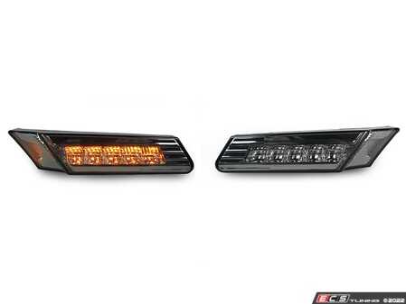 ES#3663414 - D48-1402P-AEVS - 997 Smoked Amber LED Side Marker Lights - Set - Featuring Amber LED Smoked Side Marker lights for your 997 & 987! - Depo - Porsche