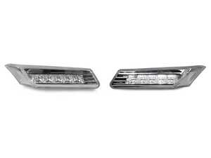 ES#3663411 - D48-1402P-A-VC - 997 Crystal Clear White LED Side Marker Lights - Set - Featuring White LED Clear Side Marker lights for your 997 & 987! - Depo - Porsche